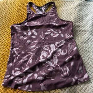Under Armour Purple Floral Run tank size small